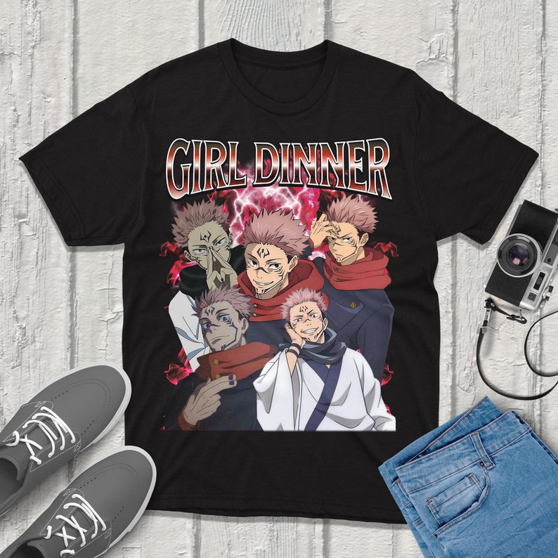 Anime Merchandise T-Shirts - Sukuna Jujutsu-Kaisen T-shirt streetwear premium kwaliteit