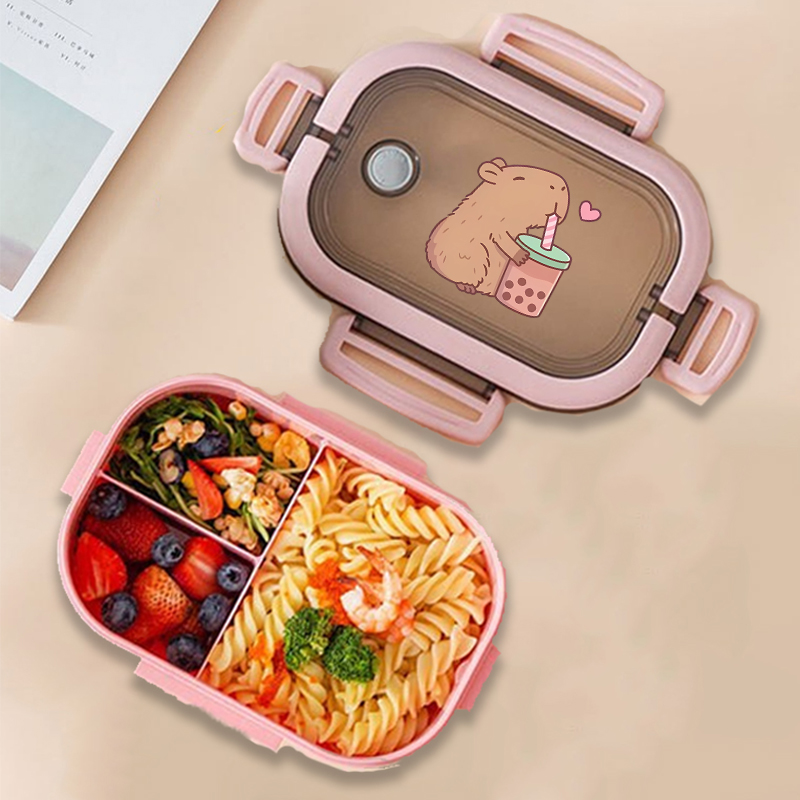 Manga Storage Box - Capybara Bento Lunchbox Anime Dieren Print