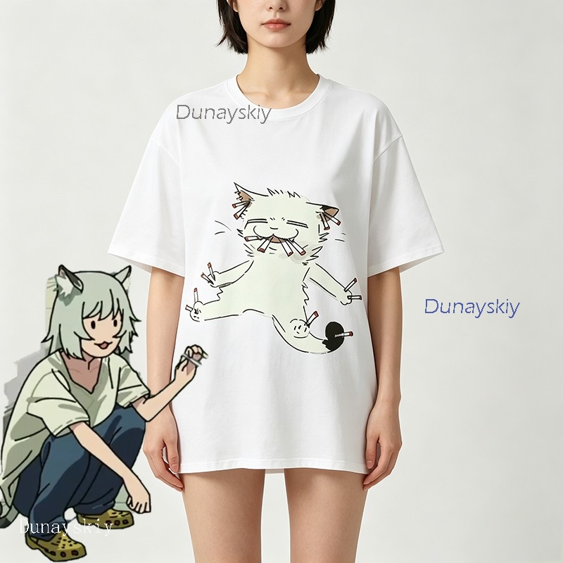 YesOk Chainsmoker Cat Yaniko S - Anime Merchandise T-Shirts recensie en prijs