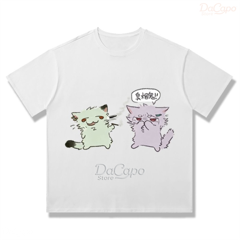 Chainsmoker Cat Yaniko Satou L - Anime Merchandise T-Shirts recensie en prijs